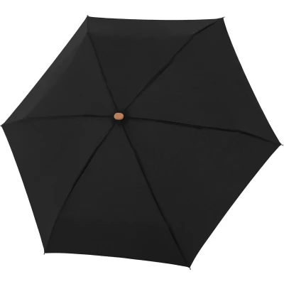 Afbeelding van doppler Paraplu Nature Mini Cork Simply Black Zwart