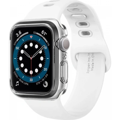 Afbeelding van Apple Watch 40 mm Hoes: Spigen Ultra Hybrid Case smartwatch Bumper Transparant Siliconen En TPU (zacht) Smart Covers