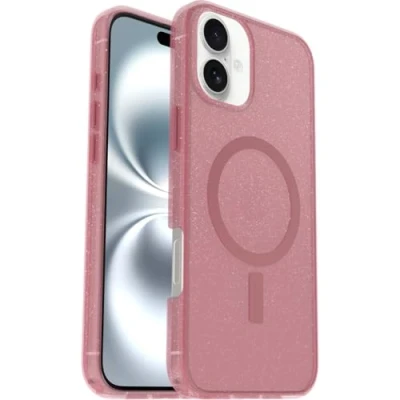 Afbeelding van Otterbox Symmetry Clear Mag iPhone 16 Plus Hoesje thimble berry pink