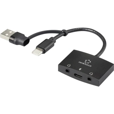 Afbeelding van Renkforce RF AA 200 2.0 Externe geluidskaart koptelefoonaansluitingen