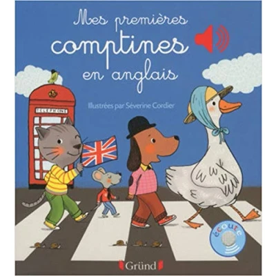 Afbeelding van Mes premières comptines en anglais Livre sonore avec 6 puces Dès 1 an