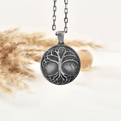 Afbeelding van Tree of Life ketting Oxidized 30 inches
