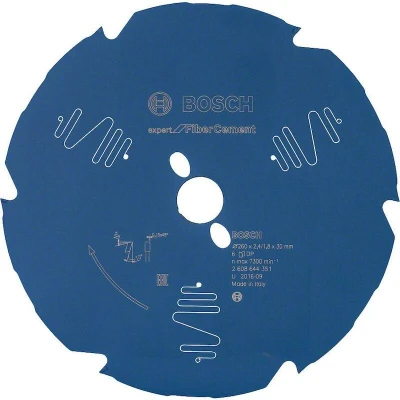 Afbeelding van Bosch Accessories Expert for Fiber Cement 2608644351 Cirkelzaagblad 260 x 30 1.8 mm Aantal tanden: 6 1 stuk(s)