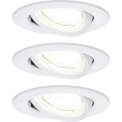 Afbeelding van Paulmann 92455 Nova Coin LED inbouwlamp Set van 3 stuks 2.8 W Wit (mat)
