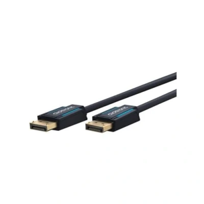 Afbeelding van Clicktronic DisplayPort v1.4 Kabel 8K 60Hz Verguld 3 meter Zwart