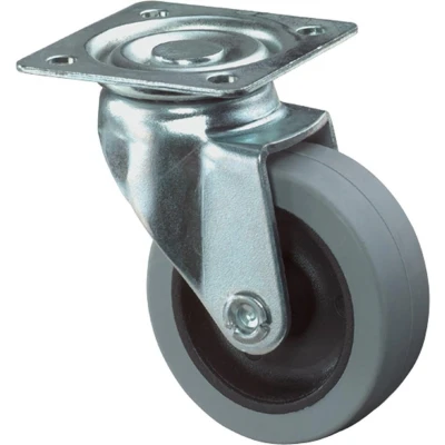 Afbeelding van Zwenkwiel 50mm rubber totale hoogte 67.5mm