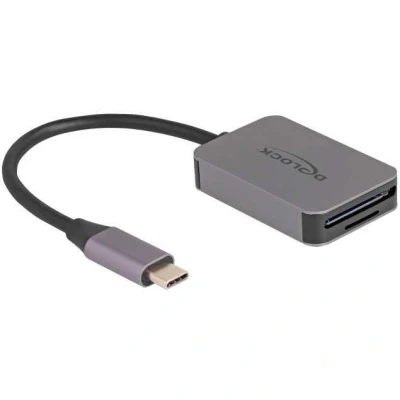 Afbeelding van DeLOCK USB C kaartlezer voor SD of micro geheugenkaart