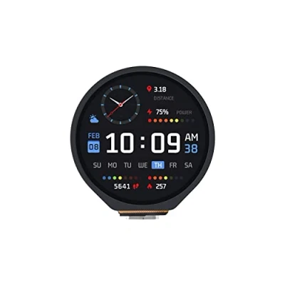 Afbeelding van RP2040 MCU Board with 1.28 Inch Round Touch LCD Display Module 240 x Resolution 65K RGB Colours IPS Screen Based on Raspberry Pi RP2040,Accelerometer And Gyroscope Sensor,USB Type C Connector