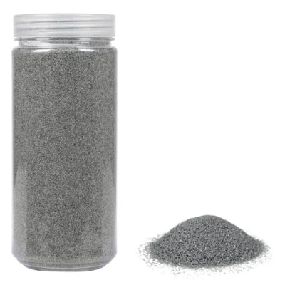 Afbeelding van HEKU Hoogwaardig grijs decoratiezand (ca. 750 g), fijne korrel (0,1 0,5 mm), hersluitbare doos, veelzijdig voor decoratie en knutselwerk,