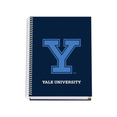 Afbeelding van DOHE A5 notitieboek, geruit, spiraalbinding, 100 vellen met 90 g/m², 5 mm hardcover, Yale University Navy, schoolmateriaal blauw