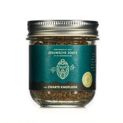 Afbeelding van Zeeuwsche Zoute Glazen Pot Zwarte Knoflook