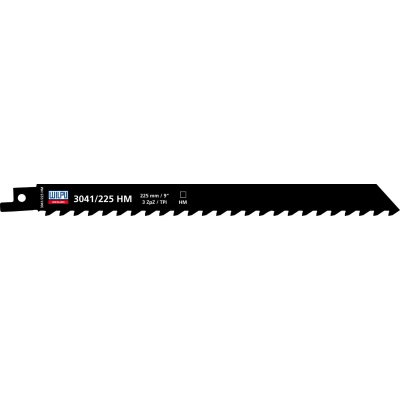 Afbeelding van Wilpu 3041/225 HM reciprozaagblad met hardmetalen tanden (Bosch S1141HM)