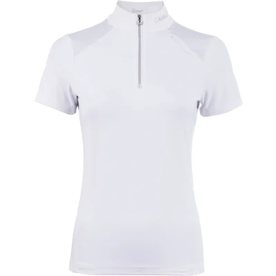 Afbeelding van Cavallo Wedstrijdshirt Caval Halfzip Mesh Wit 40