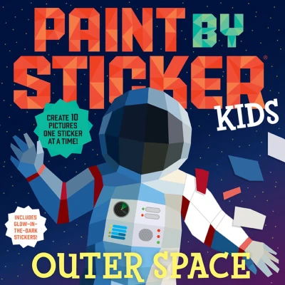Afbeelding van Paint by Sticker Kids: Outer Space: Create 10 Pictures One at a Time! Includes Glow in the Dark Stickers