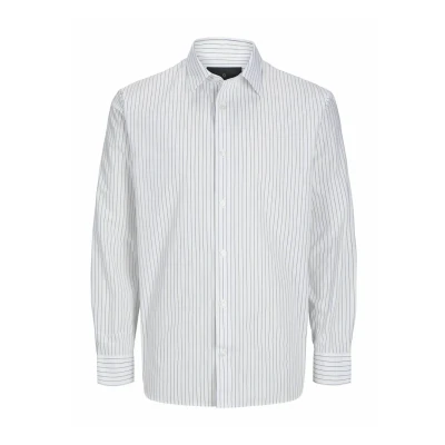 Afbeelding van JPRBLABUSHWICK Stanley Shirt L/S SN, Cloud Dancer/Fit:Stripe, XS