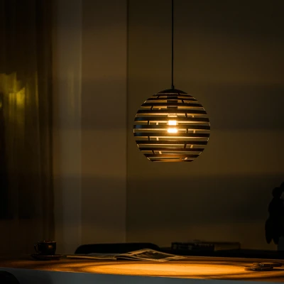 Afbeelding van Vurna Josefien hanglamp zwart Staal 30 cm