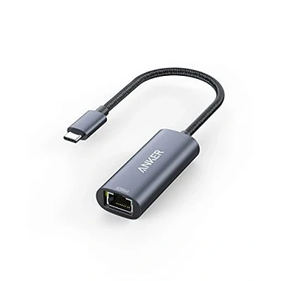 Afbeelding van Anker PowerExpand USB C naar Gigabit Ethernet Adapter, 2.5 Gbps Aluminium Hub, Compatibel met MacBook Pro, Air 2018 en later, iPad Pro 2018, XPS
