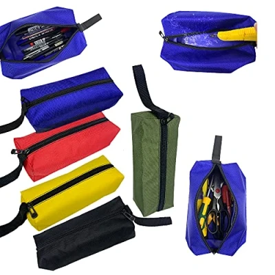 Afbeelding van gereedschapstas / potloodpenzakje multifunctionele opbergorganizer waterdichte canvas case Cosmetische tas met rits
