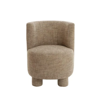 Afbeelding van Light&amp;living Stoel 65x65x78 cm KAMOVA bruin crème