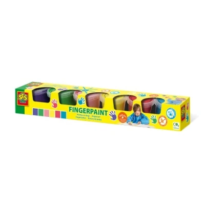 Afbeelding van Ses 00315 Vingerverf 6 Kleuren