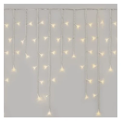 Afbeelding van EMOS Led lichtketting met ijsregen, 5 m kerstlichtketting + voedingskabel, 8 lichtmodi, afstandsbediening en voeding timer, 300 leds, IP44 voor binnen buiten, warmwit