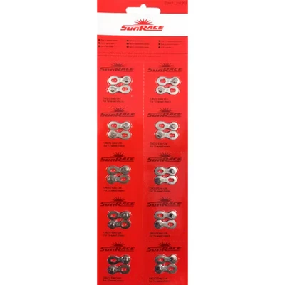 Afbeelding van Sunrace Kettingschakel 7 8 speed 10 stuks zilver