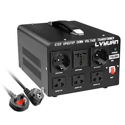 Afbeelding van LVYUAN VTEU 3000 110 Volt USA spanningsomvormer ringkerntransformator 3000VA In: 110V of 220V / Out: en