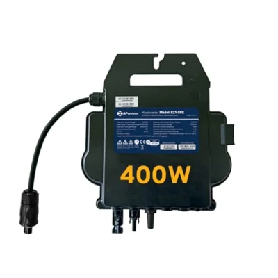 Afbeelding van APsystems EZ1 SPE 400 W microomvormer met wifi en Bluetooth, PV VDE gecertificeerd, plug &amp; play omvormer, ideaal voor balkonkrachtcentrale