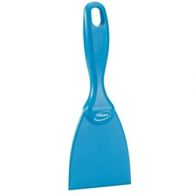 Afbeelding van Vikan Handschraper Recht 75mm Smal Blauw