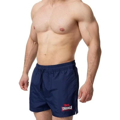 Afbeelding van Lonsdale Normale Passform Kilstay Zwemshorts, Heren, Maat: 3XL, Navy red white