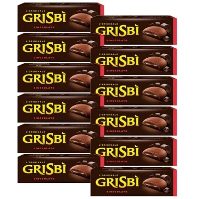 Afbeelding van MATILDE VICENZI Grisbi Cioccolato Italiaanse Koekjes met Chocoladevulling 150g x 12 percelen