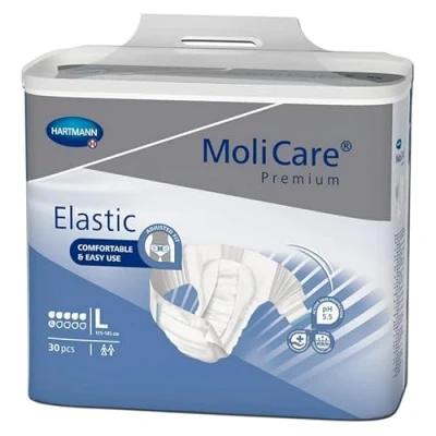 Afbeelding van Molicare Premium Slip Elastic 6 gouttes Large paquets de 30 protections