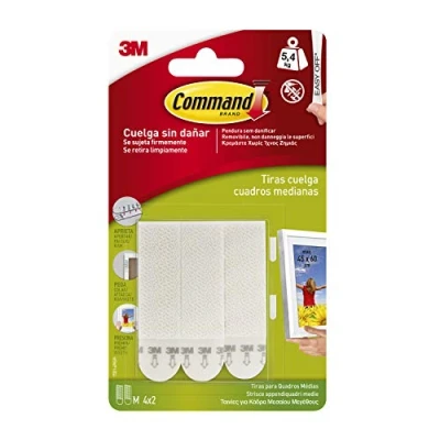Afbeelding van Command 17201 plakstrip fotohaak, wit, maat M