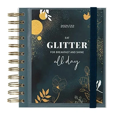 Afbeelding van Erik® Schoolagenda 2021 2022 Glitter Dagagenda 11 Maanden 1 dag per pagina