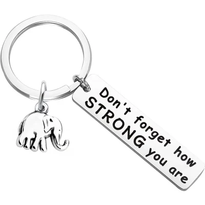 Afbeelding van Sleutelhanger Strong Olifant Kerst cadeau voor hem of haar Valentijn