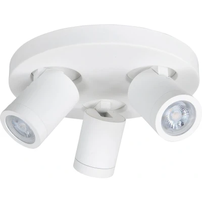 Afbeelding van Highlight Spot Oliver 3 lichts rond badkamer IP44 wit