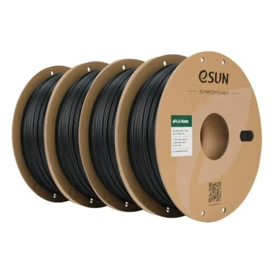 Afbeelding van eSUN Geüpgraded Mat PLA 3D Printer Filament, Filament 1.75mm, Maatnauwkeurigheid +/ 0.02mm, Print voor Printers (Donker Zwart 4KG, 4KG)