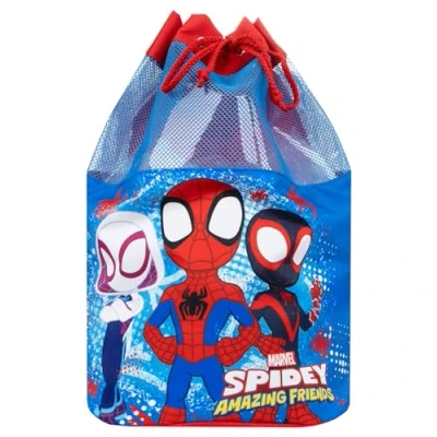 Afbeelding van Marvel Spidey En Zijn Geweldige Vrienden Jongens Zwemtas Spiderman Trekkoord Tas Blauw Eén Maat