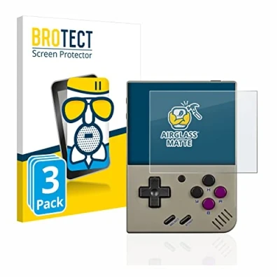 Afbeelding van BROTECT Antireflecterende Glas Screen Protector Mat voor Miyoo Mini Plus (3 Stuks) Schermbeschermer [Beschermglas Folie niet Gehard Glas]