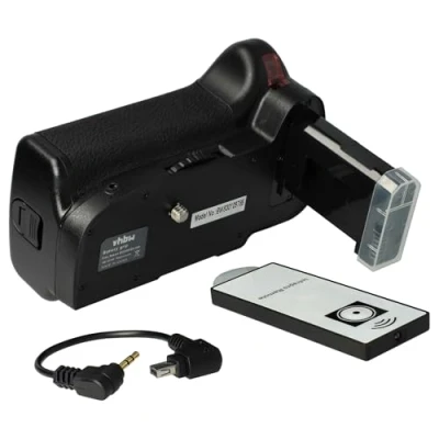 Afbeelding van vhbw Batterijgreep incl. 2 x EN EL14 batterijadapter, trigger, centrale keuzewiel, compatibel met Nikon D5100, D5200, D5300.