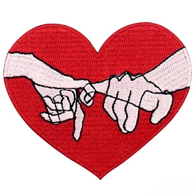 Afbeelding van ZEGIN Pinky zweer patch geborduurde applicatie badge ijzer op naaien embleem