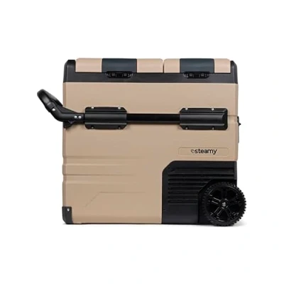 Afbeelding van Steamy E SECTAW55 Elektrische Compressor Koelbox Op Wielen Dual Zone 55L