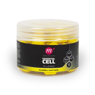 Afbeelding van Mainline Essential Cell Fluoro Dumbell Wafters Yellow (12x15mm)