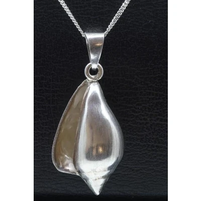 Afbeelding van Zilveren Slakkenhuis groot 2 ketting hanger