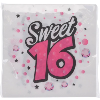 Afbeelding van Servetten 33x33 cm set 16 sts