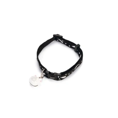Afbeelding van Beeztees Thunder Kattenhalsband Nylon Zwart 20 30 cm x 10 mm