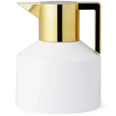 Afbeelding van Normann Copenhagen Geo Vacuum Thermoskan Wit/goud