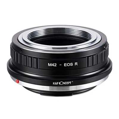 Afbeelding van K&amp;F Concept M42 Canon EOS R bajonetadapter lens ring voor op Mount camera RF RP