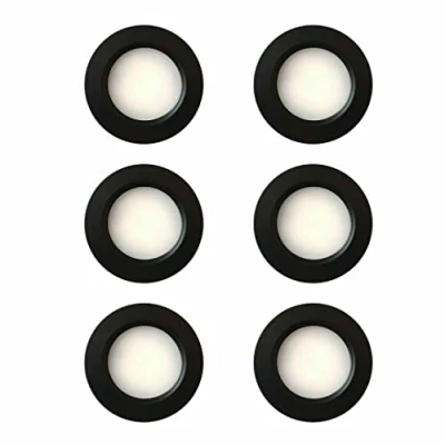 Afbeelding van MARVIX Zwarte led spotverlichting, 12 V, 24 dimbare inbouwspots voor camper, caravan, camper en bootverlichting (koel wit, 6000K) 6 stuks