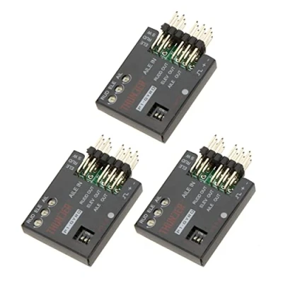 Afbeelding van Bcowtte 3 x P1 gyro assige flight controller stabilisator systeem voor vaste vliegende vleugels, zwart